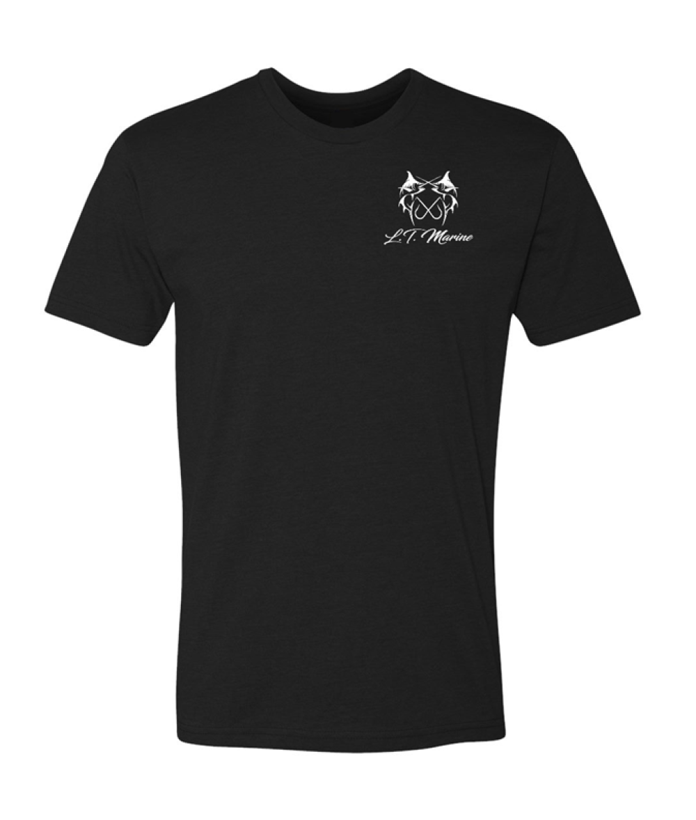 L.T. Marine Signature Short Sleeve T-Shirt Black